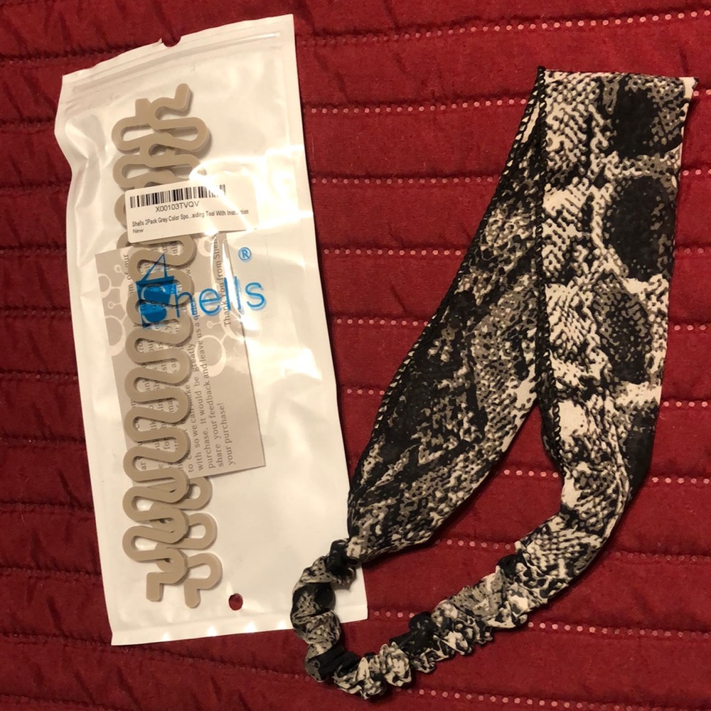 Snake skin headband and french braid assist tool